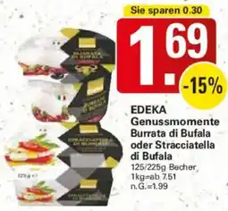 WEZ EDEKA Genussmomente Burrata di Bufala oder Stracciatella di Bufala Angebot