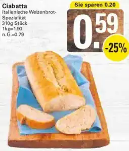 WEZ Ciabatta Angebot