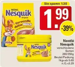 WEZ Nestlé Nesquik Angebot