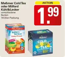 WEZ Meẞmer Cold Tea oder Milford Kühl&Lecker Angebot