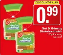 WEZ Gut & Günstig Dinkelsandwich Angebot