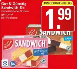 WEZ Gut & Günstig Sandwich Eis Angebot