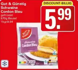 WEZ Gut & Günstig Schweine Cordon Bleu Angebot