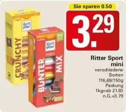 WEZ Ritter Sport mini Angebot