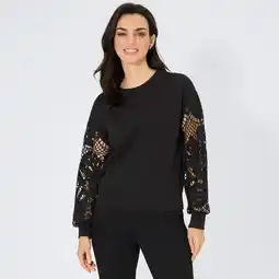 NKD Damen-Sweatshirt mit Spitze am Ärmel Angebot