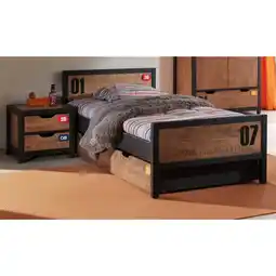 Netto Marken-Discount Vipack Einzelbett 90x200 cm Alex Kiefer gebürstet Angebot