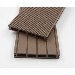 Netto Marken-Discount Home Deluxe WPC Samana Terrassendielen, dunkelbraun 12m² (2,20 m) Angebot