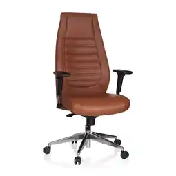 Netto Marken-Discount hjh OFFICE Profi Chefsessel VITORO Kunstleder mit Armlehnen (höhenverstellbar) Angebot