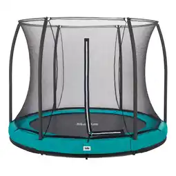 Netto Marken-Discount Salta Trampoline - Comfort Edition Ground - rund - Ø251cm - Schutzrand Grün Angebot
