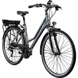 Netto Marken-Discount Zündapp Z802 E Bike Trekking 28 Zoll grau/grün Angebot