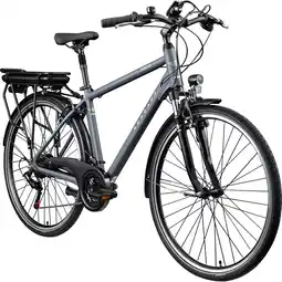 Netto Marken-Discount Zündapp Z802 E Bike 28 Zoll Trekkingrad grau/grün Angebot
