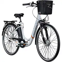 Netto Marken-Discount Zündapp Z517 E Bike Damenfahrrad 28 Zoll weiß/orange Angebot