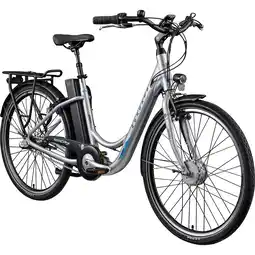 Netto Marken-Discount Zündapp Green 2.7 E Bike Damenfahrrad 26 Zoll grau Angebot