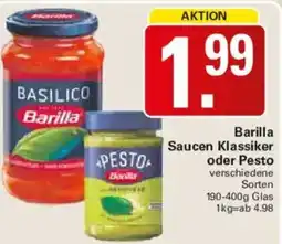 WEZ Barilla Saucen Klassiker oder Pesto Angebot