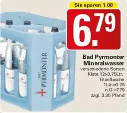 WEZ Bad Pyrmonter Mineralwasser Angebot