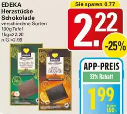 WEZ EDEKA Herzstücke Schokolade Angebot