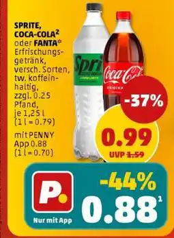PENNY SPRITE, COCA-COLA oder FANTA Angebot