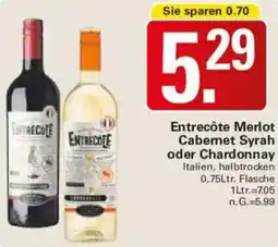 WEZ Entrecôte Merlot Cabernet Syrah oder Chardonnay Angebot
