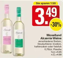 WEZ Moselland Akzente Weine Angebot