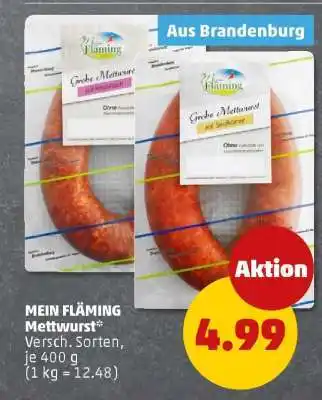 PENNY MEIN FLÄMING Mettwurst Angebot