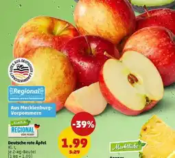 PENNY Deutsche rote Äpfel Angebot
