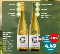 PENNY Rheinhessen GREEN GOURMET Wein Angebot