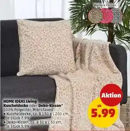 PENNY HOME IDEAS Living Kuscheldecke oder Deko-Kissen Angebot