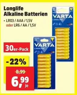 Thomas Philipps Longlife Alkaline Batterien Angebot