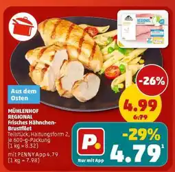 PENNY MÜHLENHOF REGIONAL Frisches Hähnchen-Brustfilet Angebot