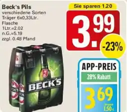 WEZ Beck's Pils Angebot