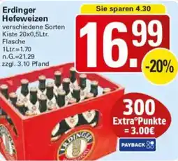 WEZ Erdinger Hefeweizen Angebot