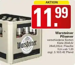 WEZ Warsteiner Pilsener Angebot