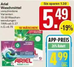 WEZ Ariel Waschmittel Angebot