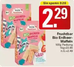 WEZ Fruchtbar Bio Erdbeer Waffeln Angebot