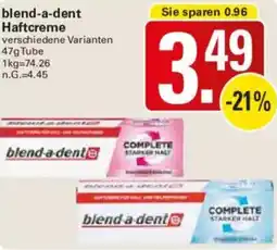 WEZ blend-a-dent Haftcreme Angebot