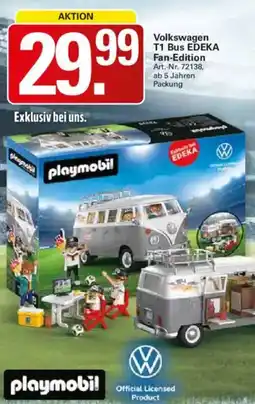 WEZ Playmobil Volkswagen T1 Bus EDEKA Fan-Edition Angebot
