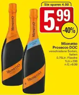 WEZ Mionetto Prosecco DOC Angebot