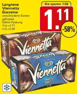 WEZ Langnese Viennetta Eiscreme Angebot