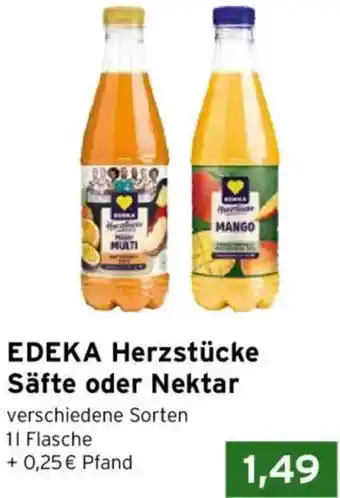 CAP Markt EDEKA Herzstücke Säfte oder Nektar Angebot