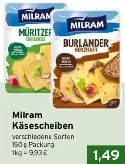 CAP Markt Milram Käsescheiben Angebot