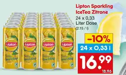 Netto Marken-Discount Lipton sparkling icetea zitrone Angebot