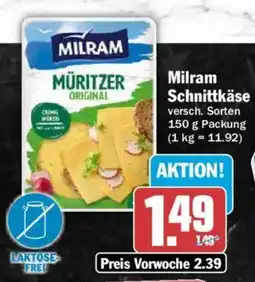 AEZ Milram Schnittkäse Angebot