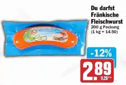 AEZ Du darfst Fränkische Fleischwurst Angebot