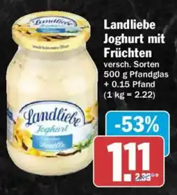 AEZ Landliebe Joghurt mit Früchten Angebot