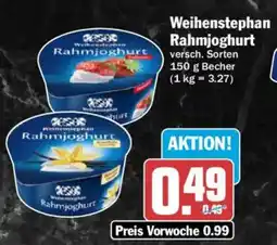 AEZ Weihenstephan Rahmjoghurt Angebot