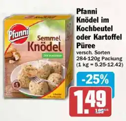 AEZ Planni Knödel im Kochbeutel oder Kartoffel Püree Angebot