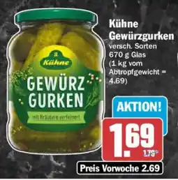AEZ Kühne Gewürzgurken Angebot
