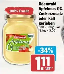 AEZ Odenwald Apfelmus 0% Zuckerzusatz oder kalt gerieben Angebot