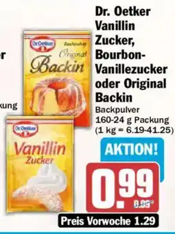 AEZ Dr. Oetker Vanillin Zucker, Bourbon Vanillezucker oder Original Backin Angebot