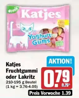 AEZ Katjes Fruchtgummi oder Lakritz Angebot
